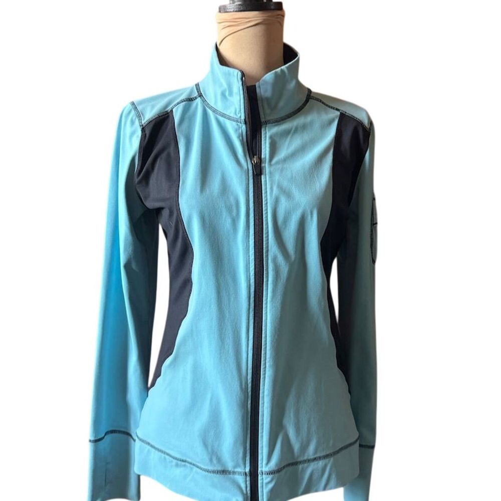 Life is Good Women's Fitted Blue Jacket Size M Casual Full Zip